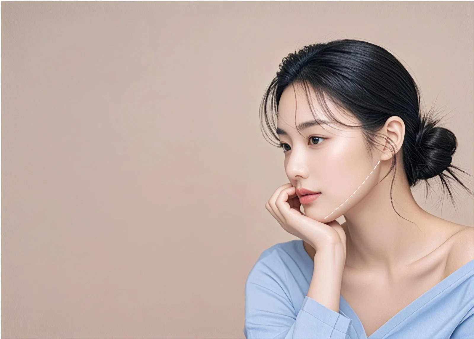 윤곽 교정술 얼굴 윤곽 원인 분석 이미지
